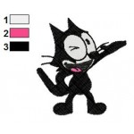 Felix the Cat 05 Embroidery Design